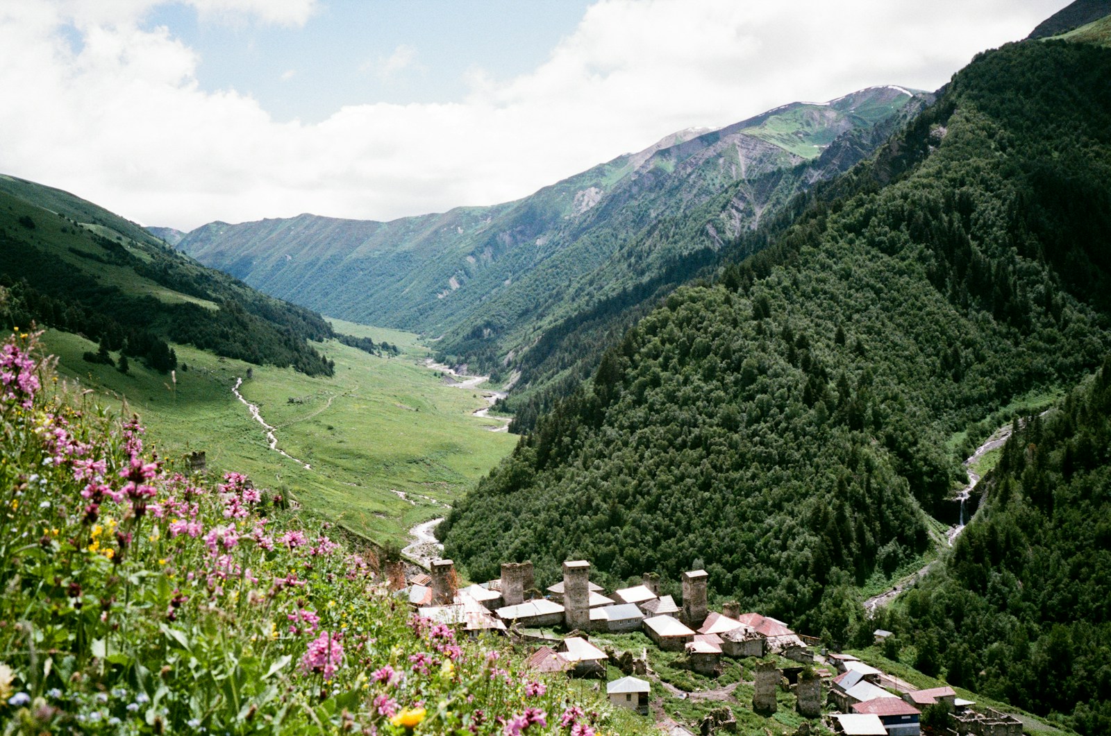 Svaneti towers and mountains